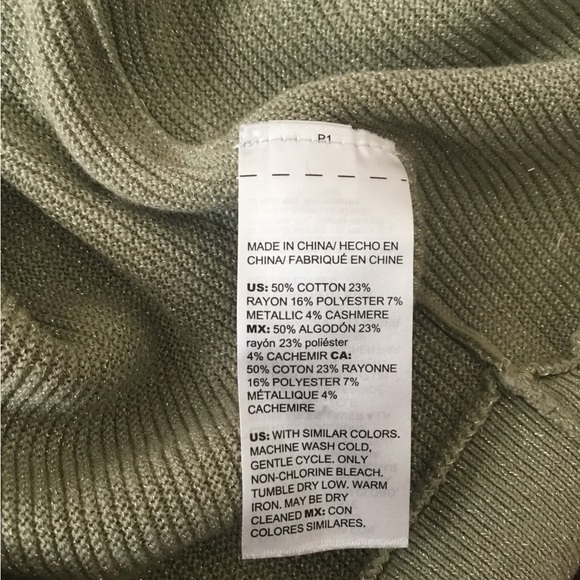 NWT CHICO’S SPARKLE Pull Over Round Neckline Long Sleeve SWEATER Cool Sage-XL-3 - Picture 9 of 16